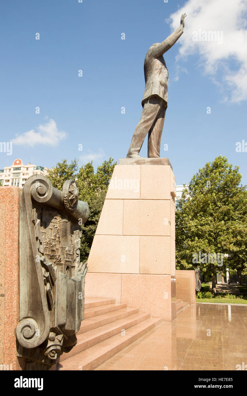 Statue of Heydar Aliyev Stock Photo