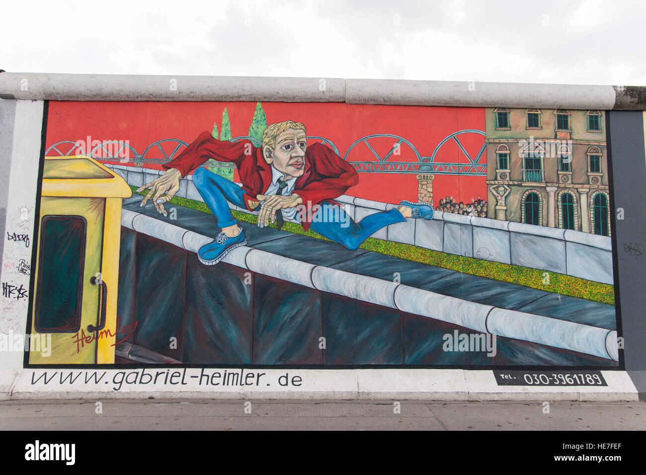 east side gallery mühlenstraße berlin tyskland