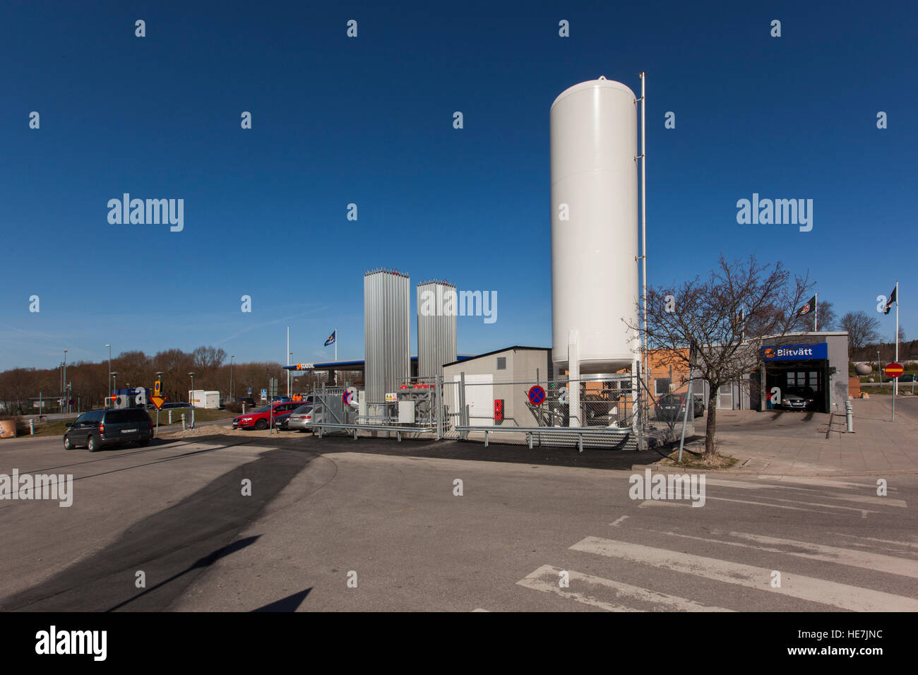 Plant for vehicle fuel. Stock Photo