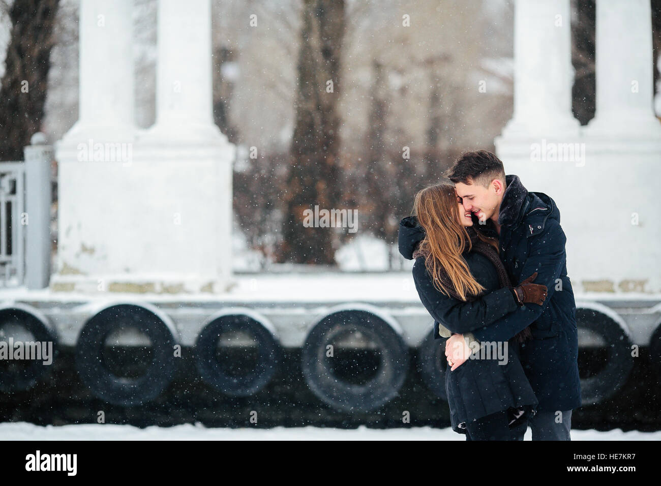 man and woman embracing each other Stock Photo - Alamy