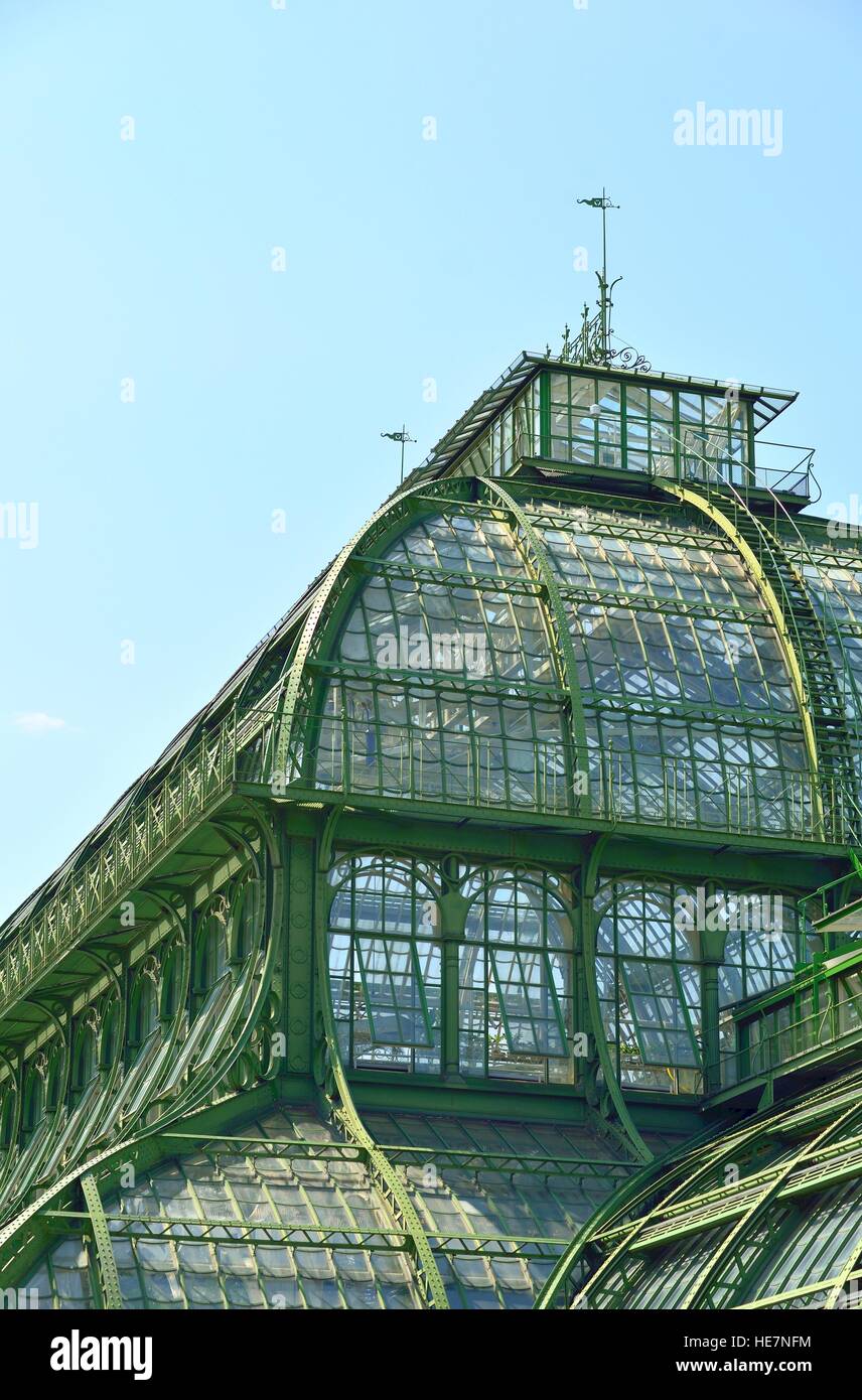 Palmenhaus roof, an old greenhouse in Wien, Austria Stock Photo