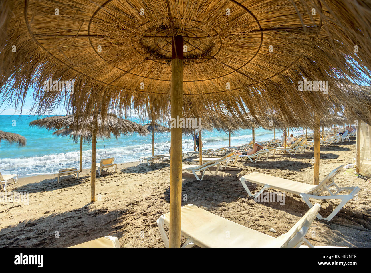 Malaga beach, Andalusia, Spain Stock Photo