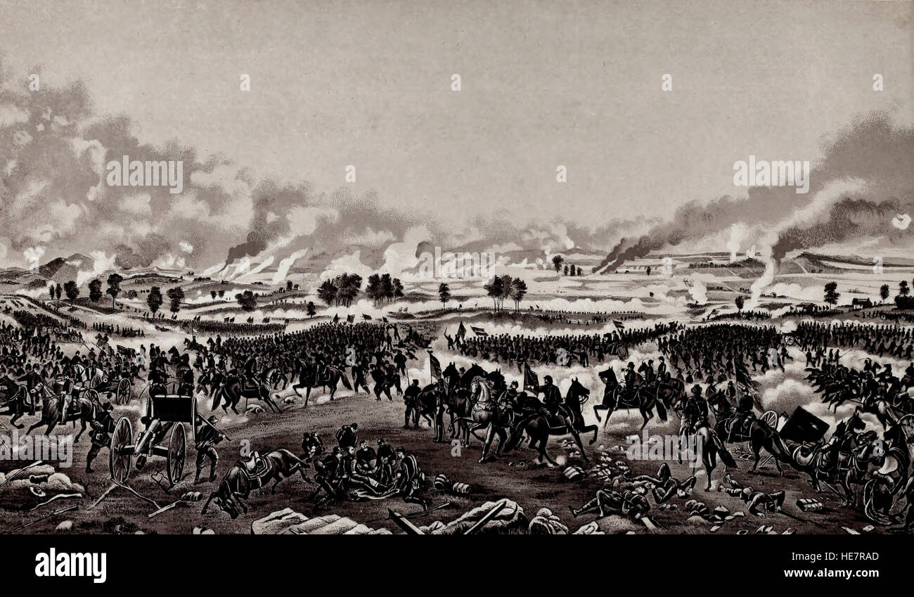 Battle of gettysburg july 1863 hi-res stock photography and Battle of gettysburg july 1863 hi-res stock photography and