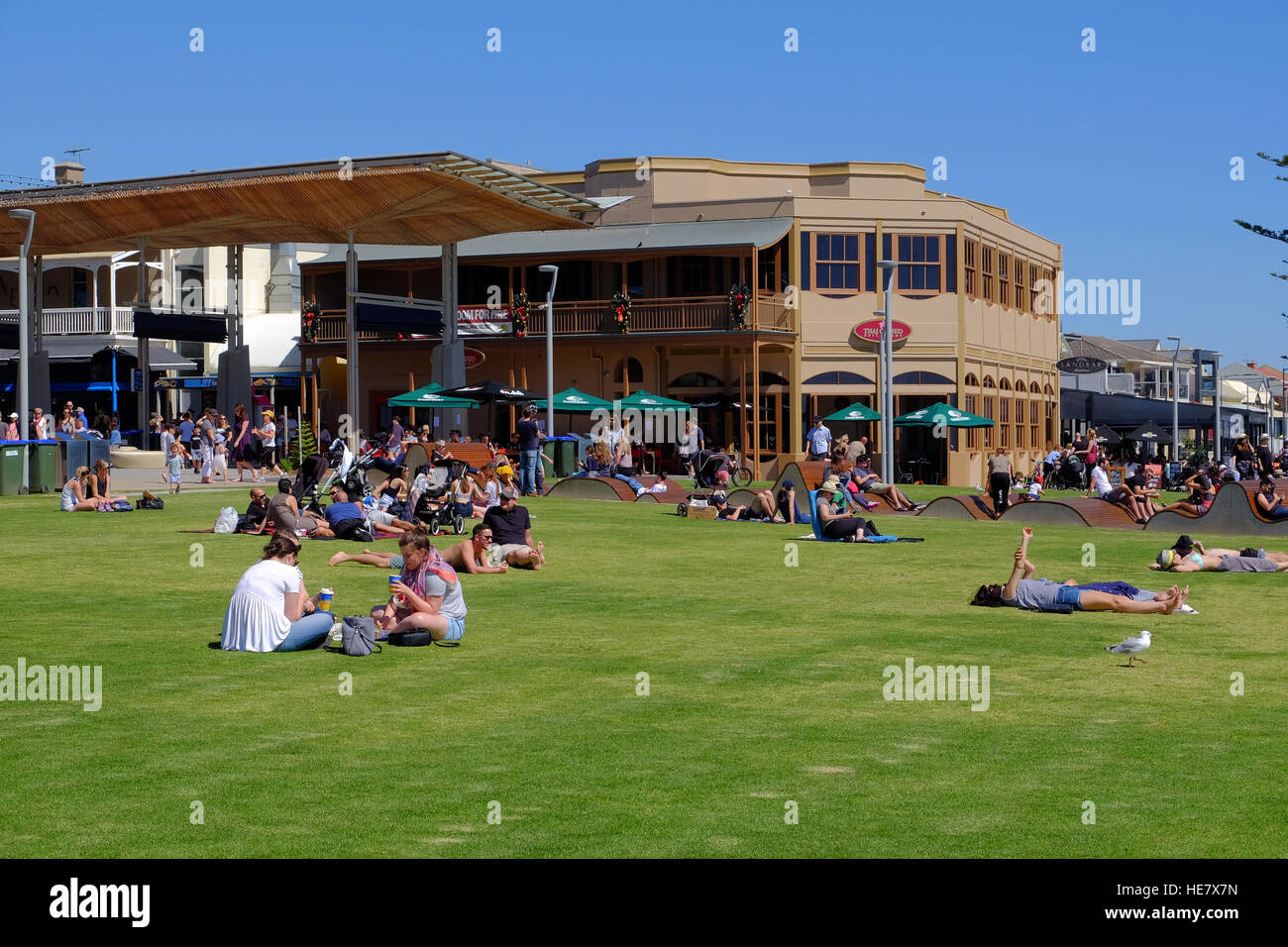 Henley Beach, a coastal suburb of Adelaide, South Australia Stock Photo