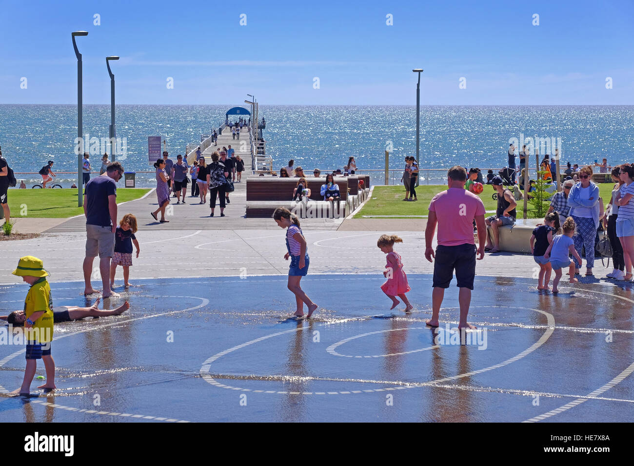 Henley Beach, a coastal suburb of Adelaide, South Australia Stock Photo