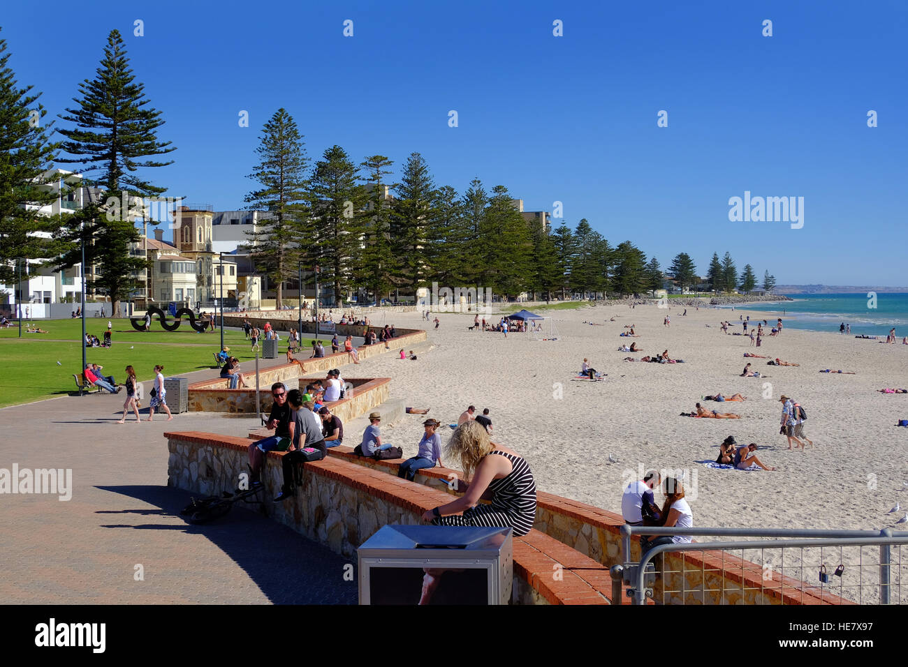 Henley Beach, a coastal suburb of Adelaide, South Australia Stock Photo