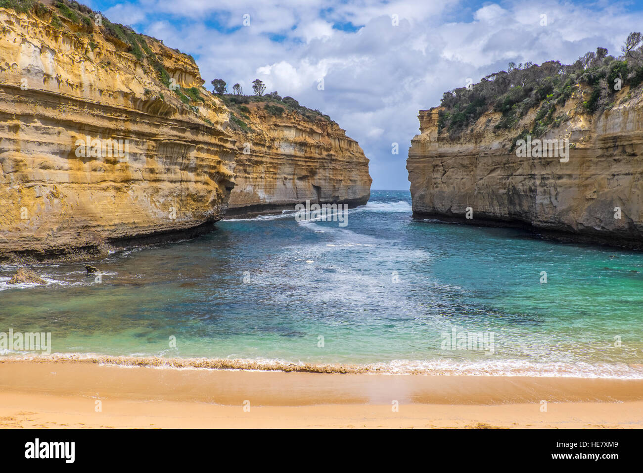 The Loch Ard Gorge on the Great Ocean Road in the Australian state of Victoria Stock Photo