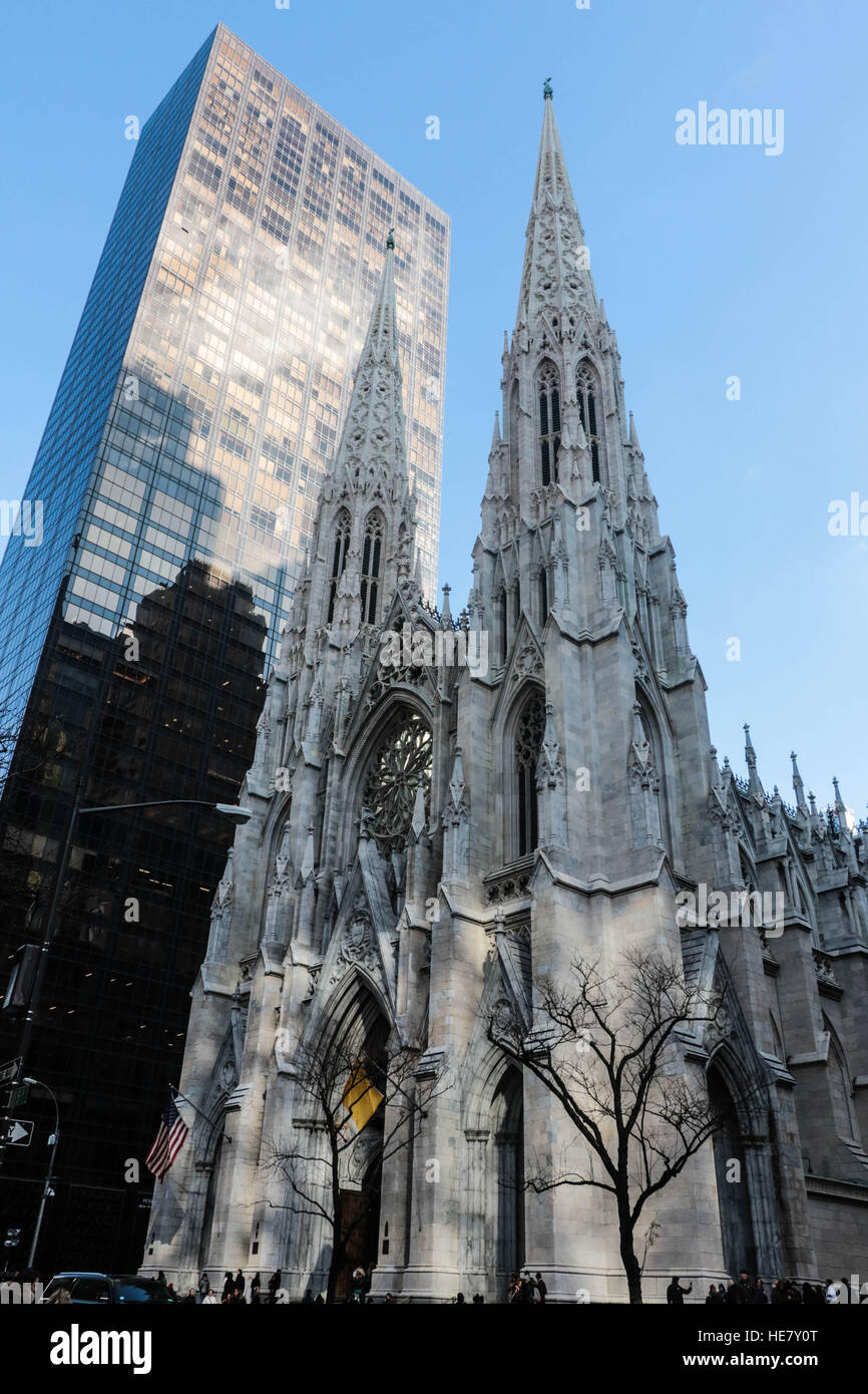 St. Patrick's Cathedral, New York, New York Stock Photo