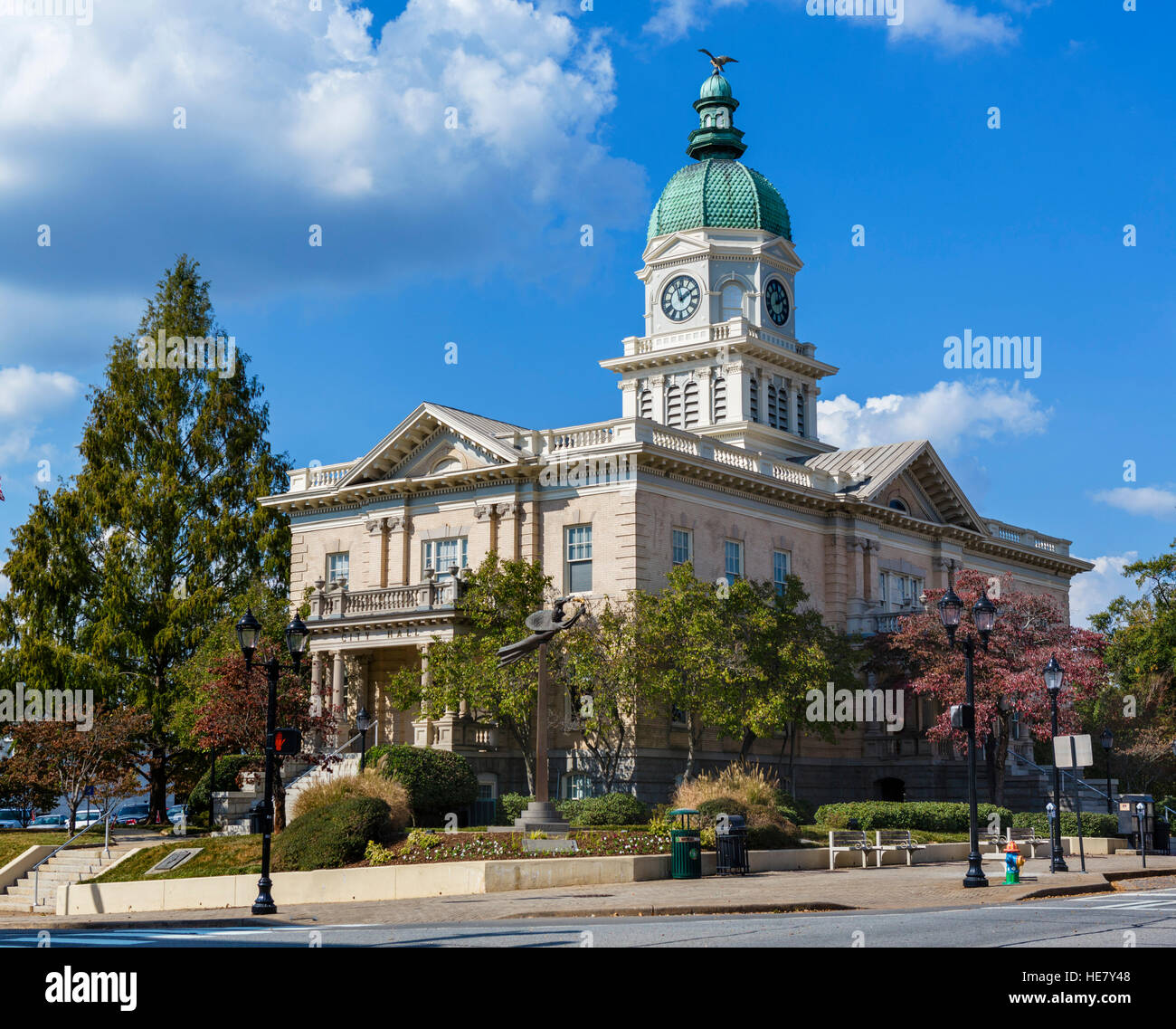 Athens, Georgia. City Hall, East Washington Street, Athens, GA, USA Stock Photo