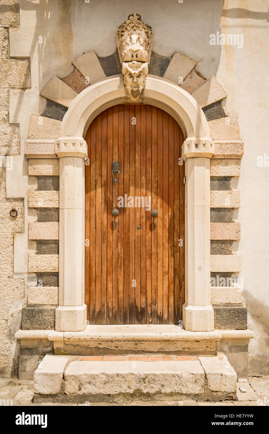 Old Italian door Stock Photo - Alamy