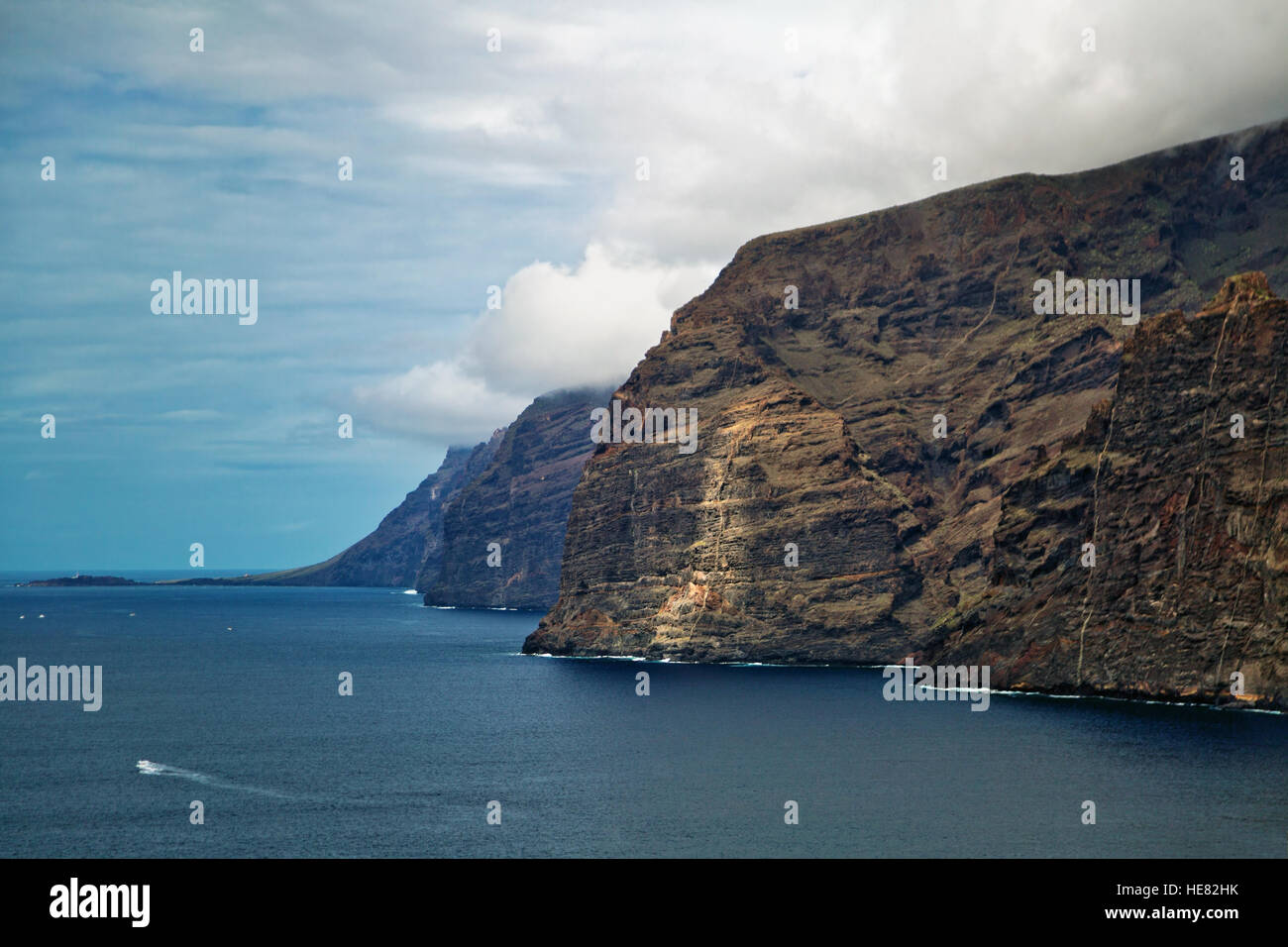 View of Los Gigantes cliffs. Tenerife, Canary Islands, Spain Stock Photo
