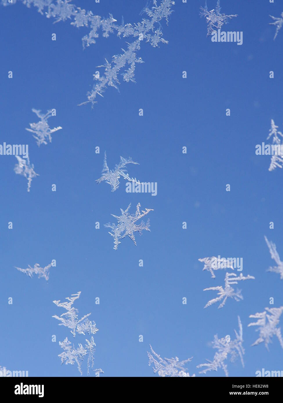 frost ice crystal on window Stock Photo - Alamy