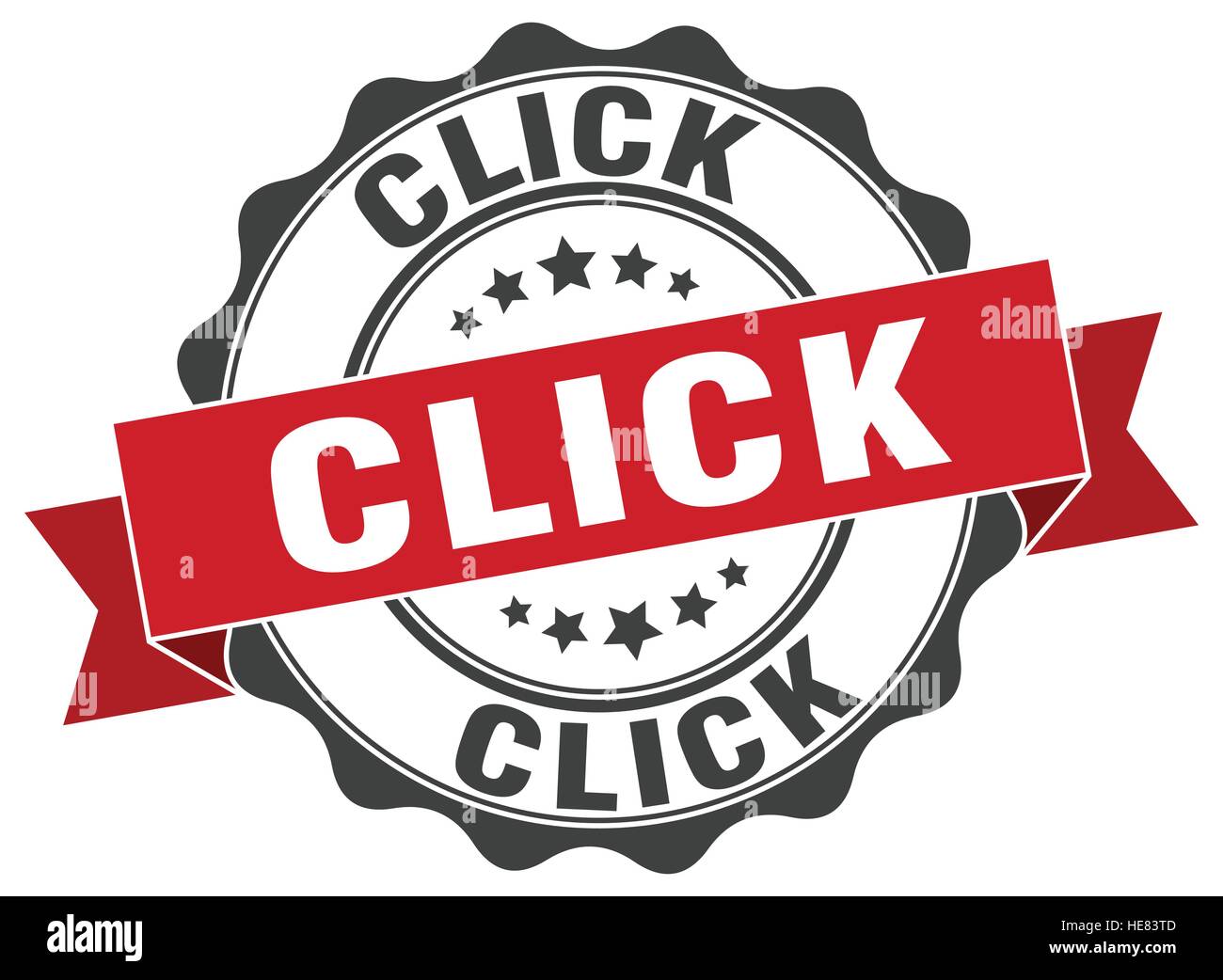 C. Click Sign click stamp. sign. seal Stock Vector Image & Art - Alamy