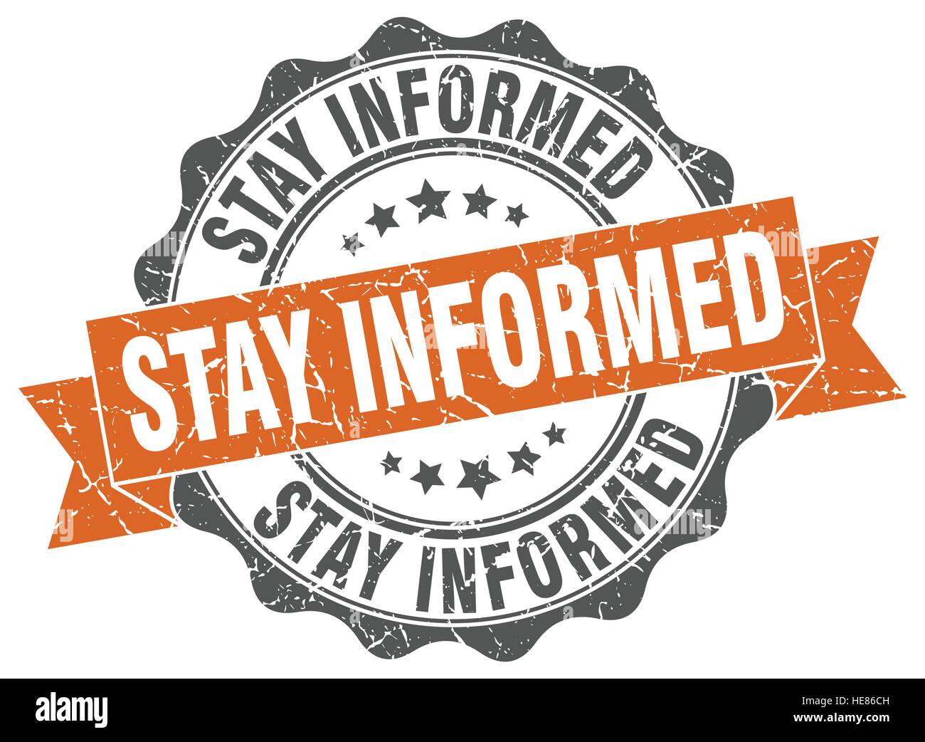 stay informed stamp. sign. seal Stock Vector Image & Art - Alamy