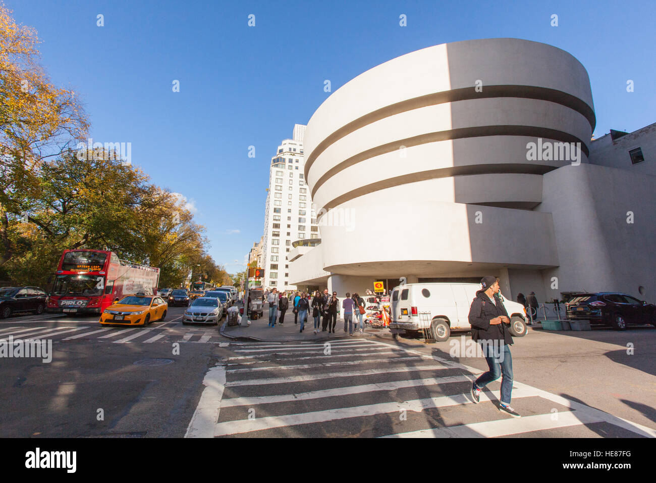 Solomon. R. Guggenheim Museum, 5th Avenue, Manhattan, New York City, United States of America. Stock Photo