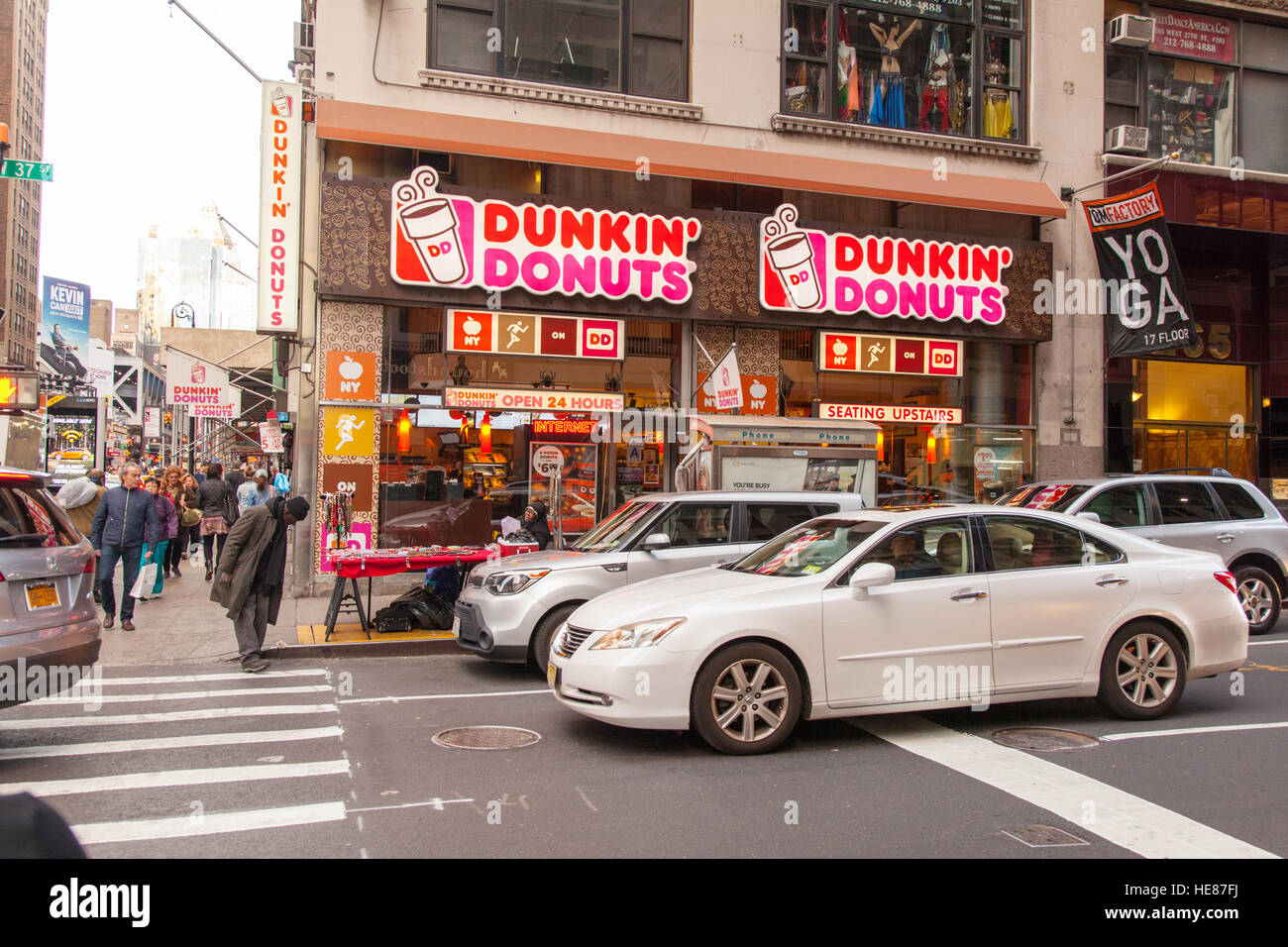 Dunkin' Donuts New York City, United States of America. Stock Photo
