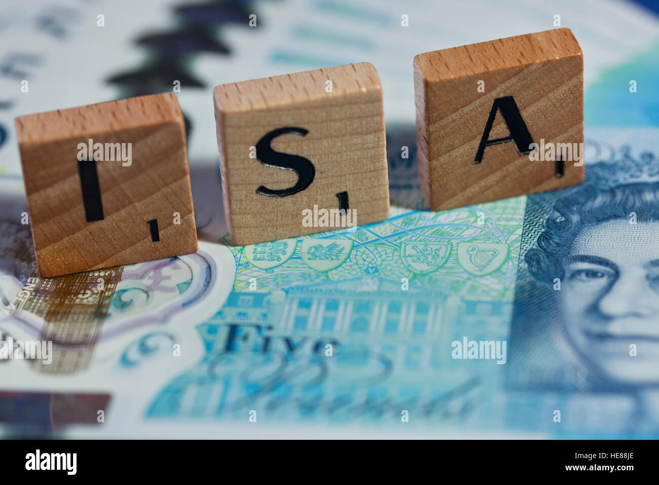 Cash isa tax free savings Stock Photo