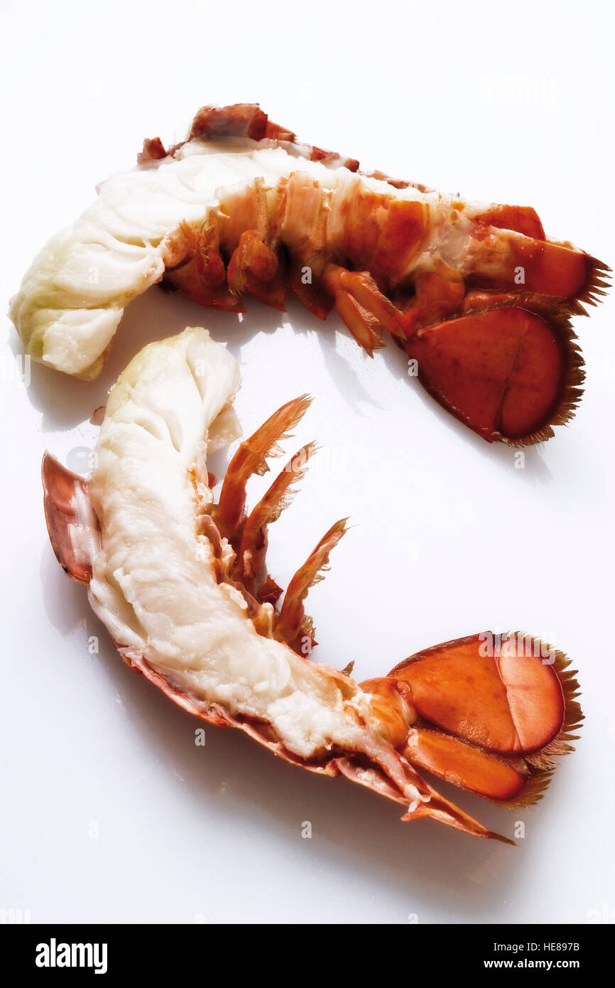 Lobster tails Stock Photo