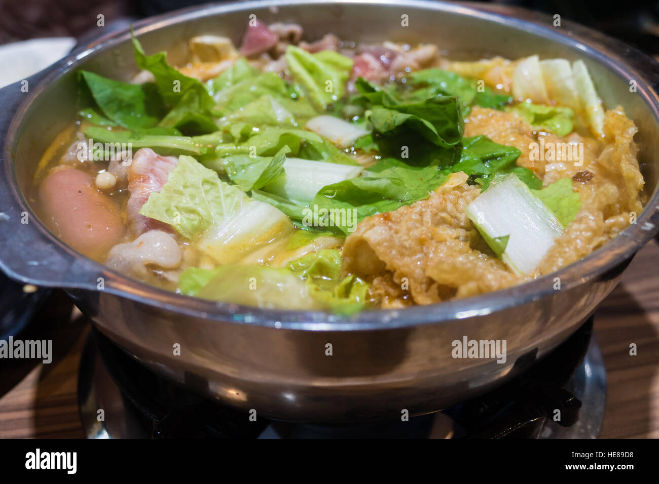 Taiwanese hot pot, a traditional Chinese dish Stock Photo Alamy