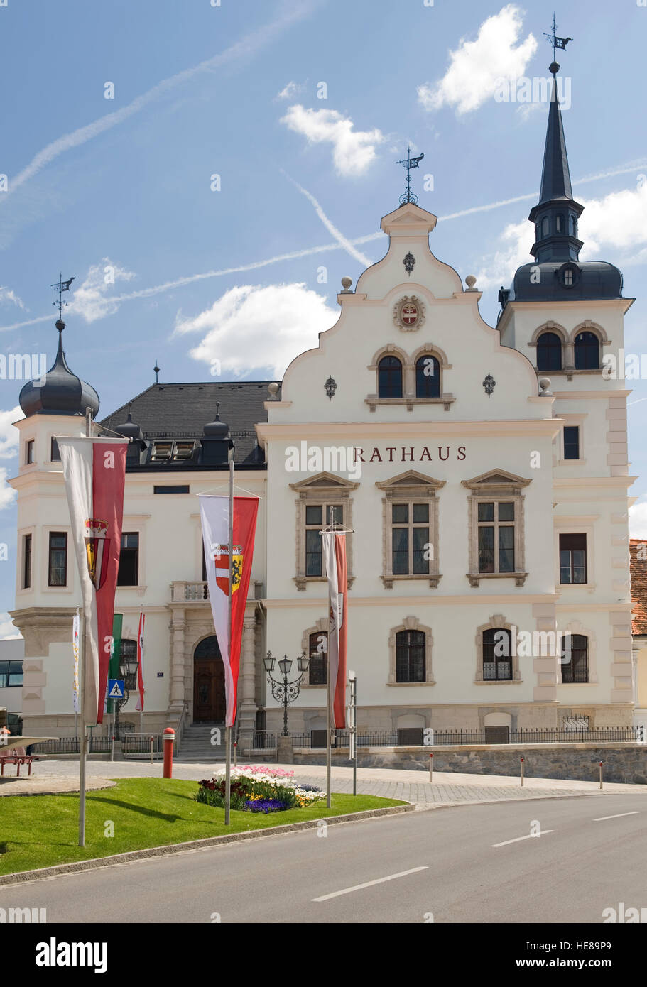 City hall in Gleisdorf, East Styria, Austria, Europe Stock Photo