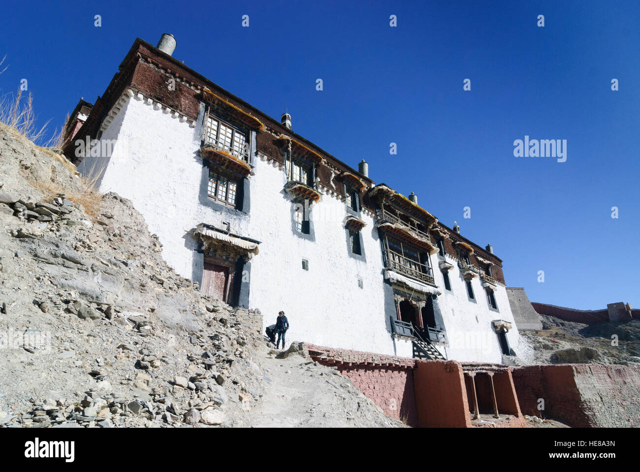 Gyantse: Pelkor Chöde - Monastery; Monastery buildings, Tibet, China Stock Photo