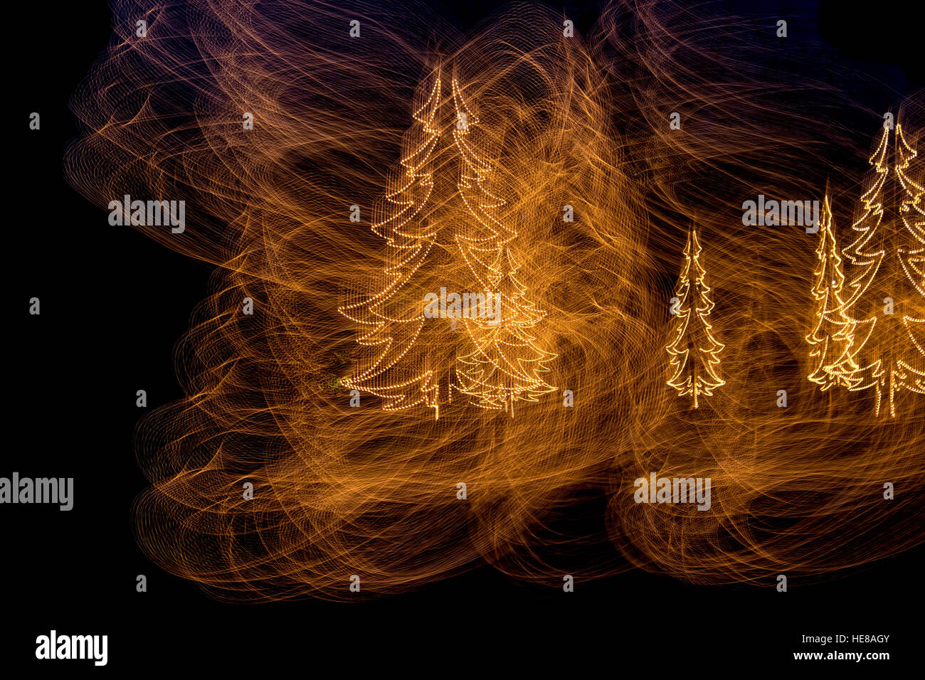 Background with abstract Christmas tree Stock Photo - Alamy