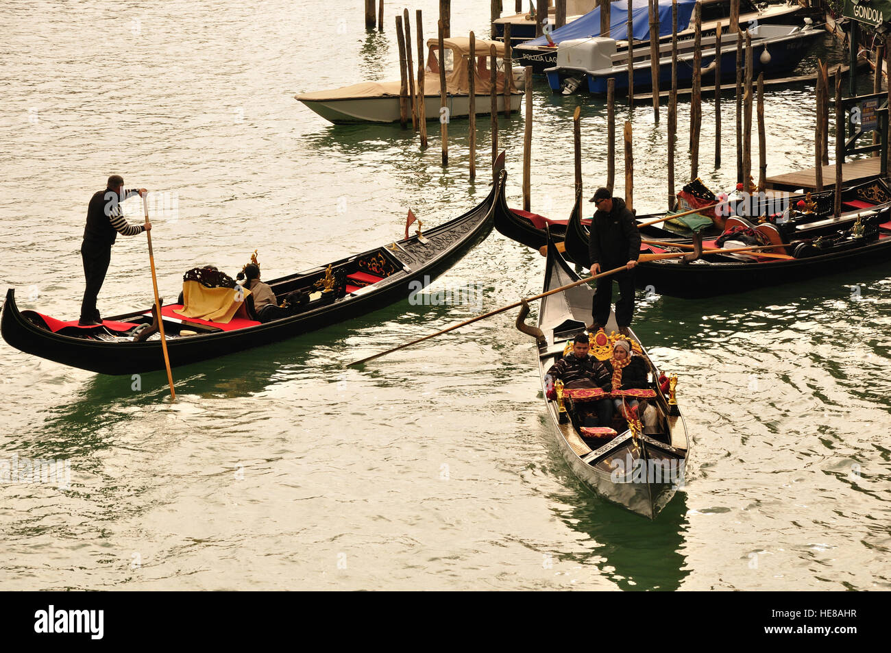 Gondola the small ferry of Venice Stock Photo Alamy