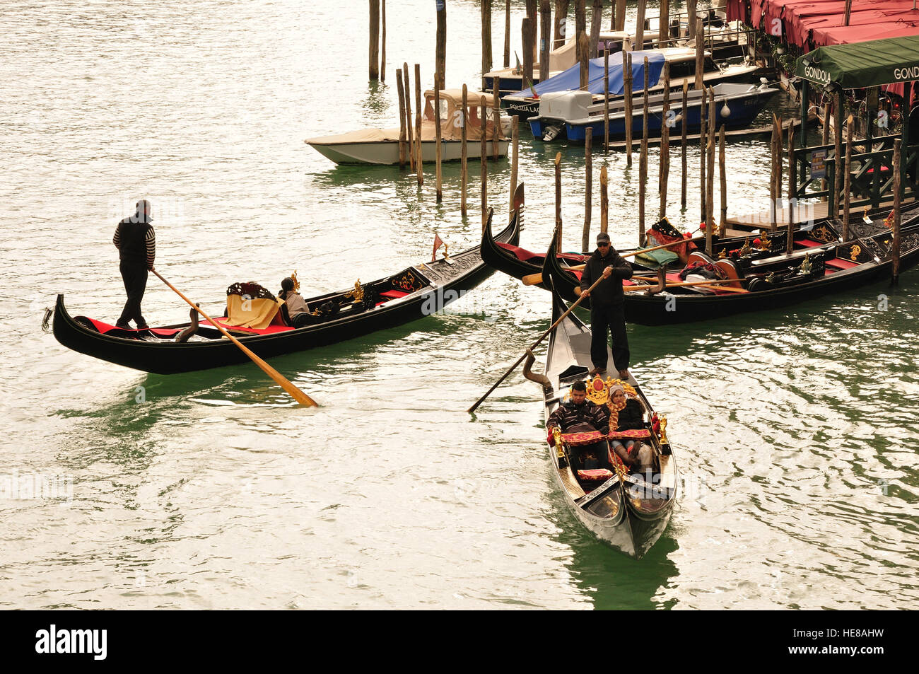 Gondola the small ferry of Venice Stock Photo Alamy