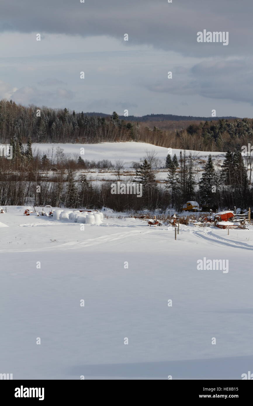 Fields in the winter hi-res stock photography and images - Alamy