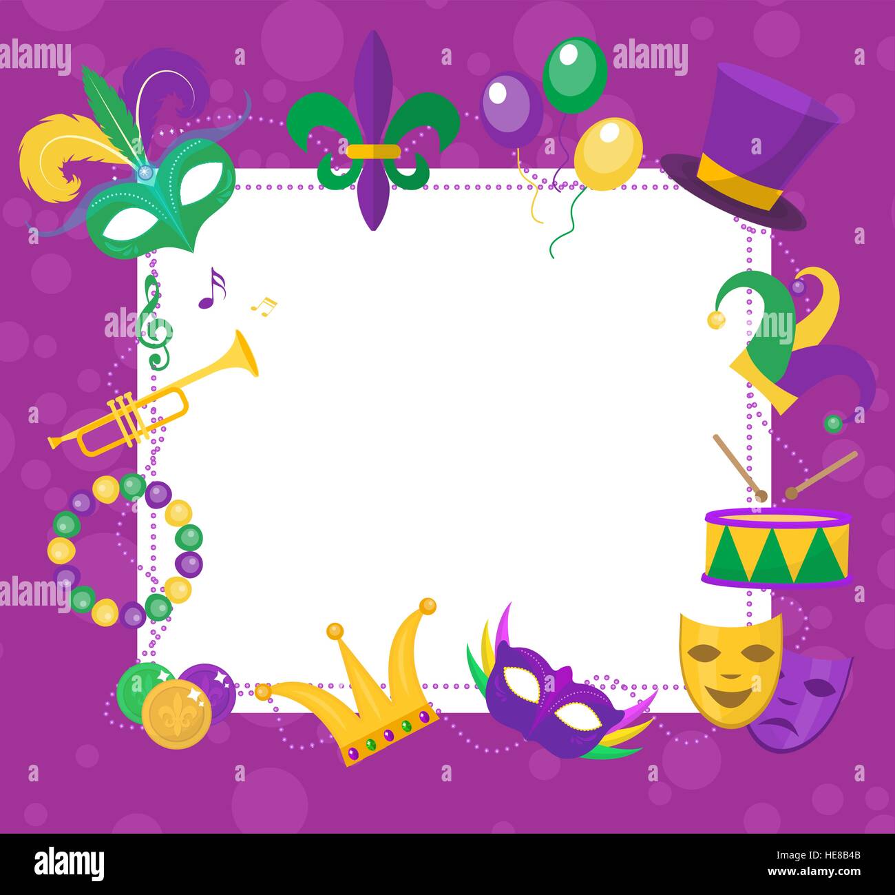 mardi gras flyer ideas
