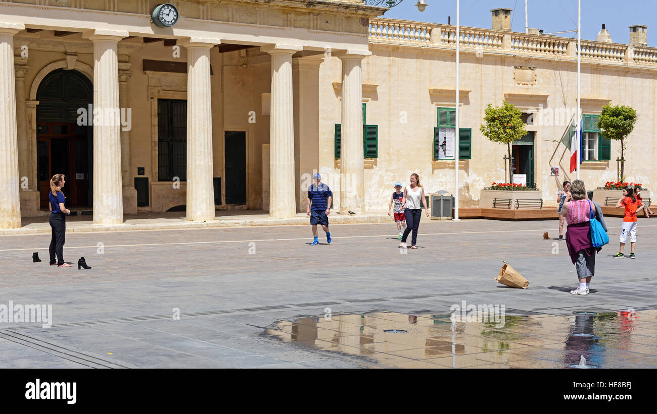 Football Match Valletta, Malta Stock Photo Alamy