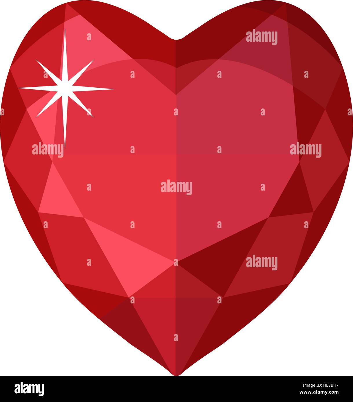Jewelry heart. Gemstones shaped. Colorful diamond. Vector illustration,  clip art Stock Vector Image & Art - Alamy