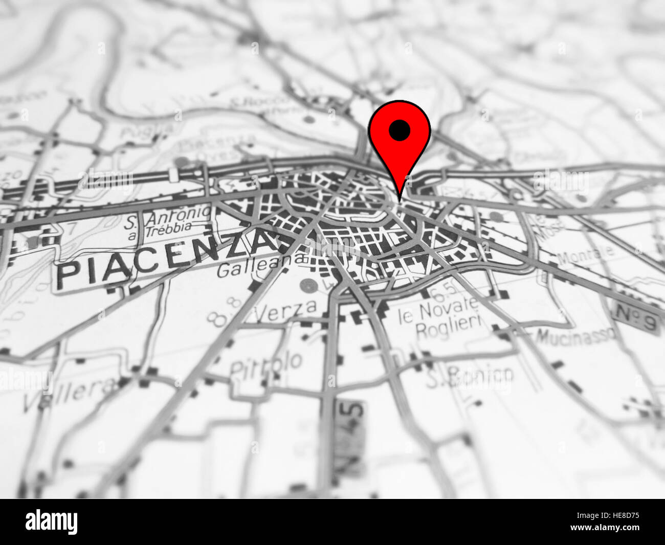 Map of piacenza hires stock photography and images Alamy