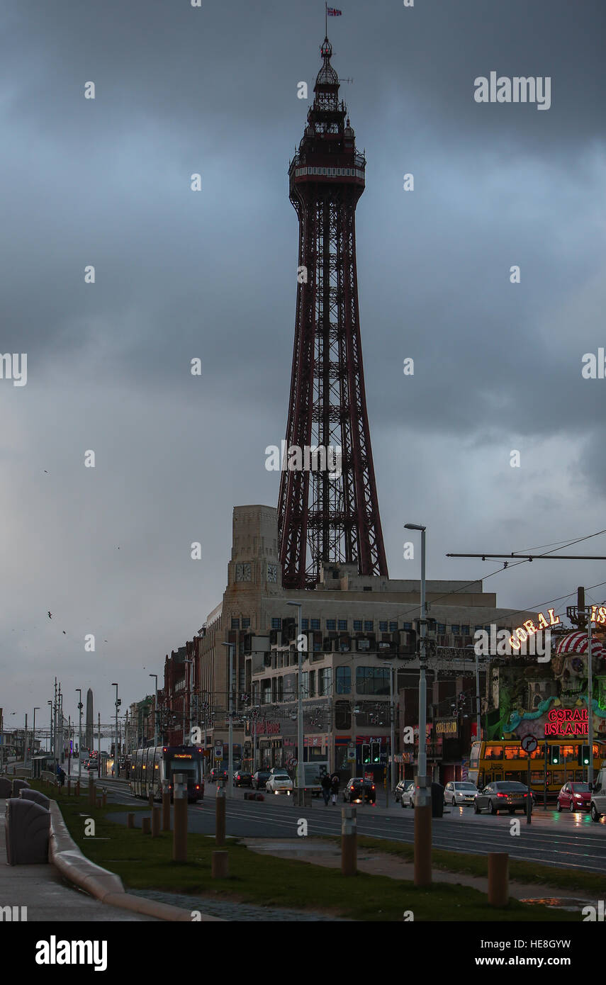 Blackpool is lashed by high winds and heavy rain Featuring: View Where ...