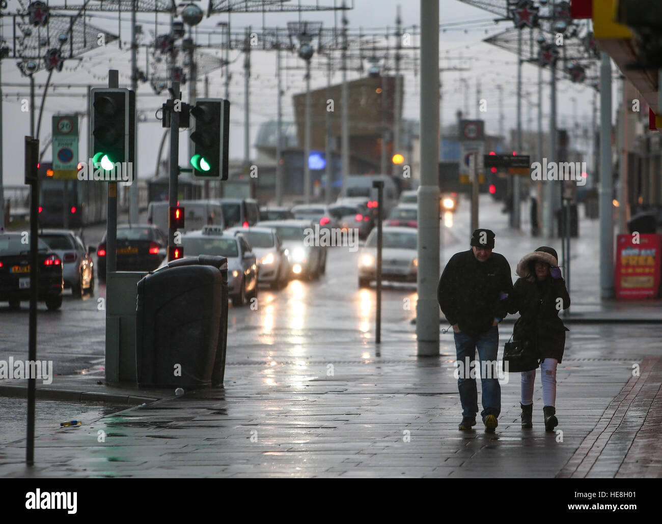 Blackpool is lashed by high winds and heavy rain Featuring: View Where ...
