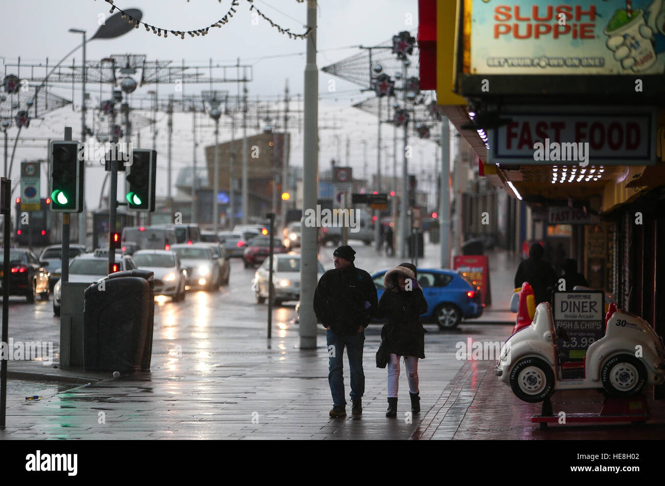 Blackpool is lashed by high winds and heavy rain Featuring: View Where ...