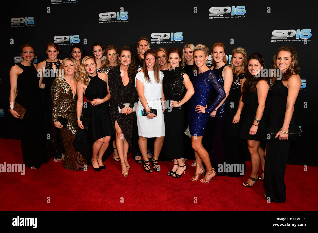 Great Britain women's national field hockey team during the red carpet