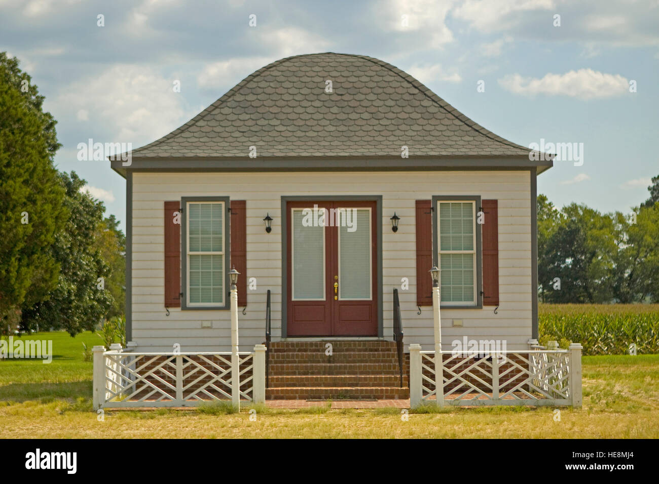 House replica at Lester Manor Village Stock Photo Alamy