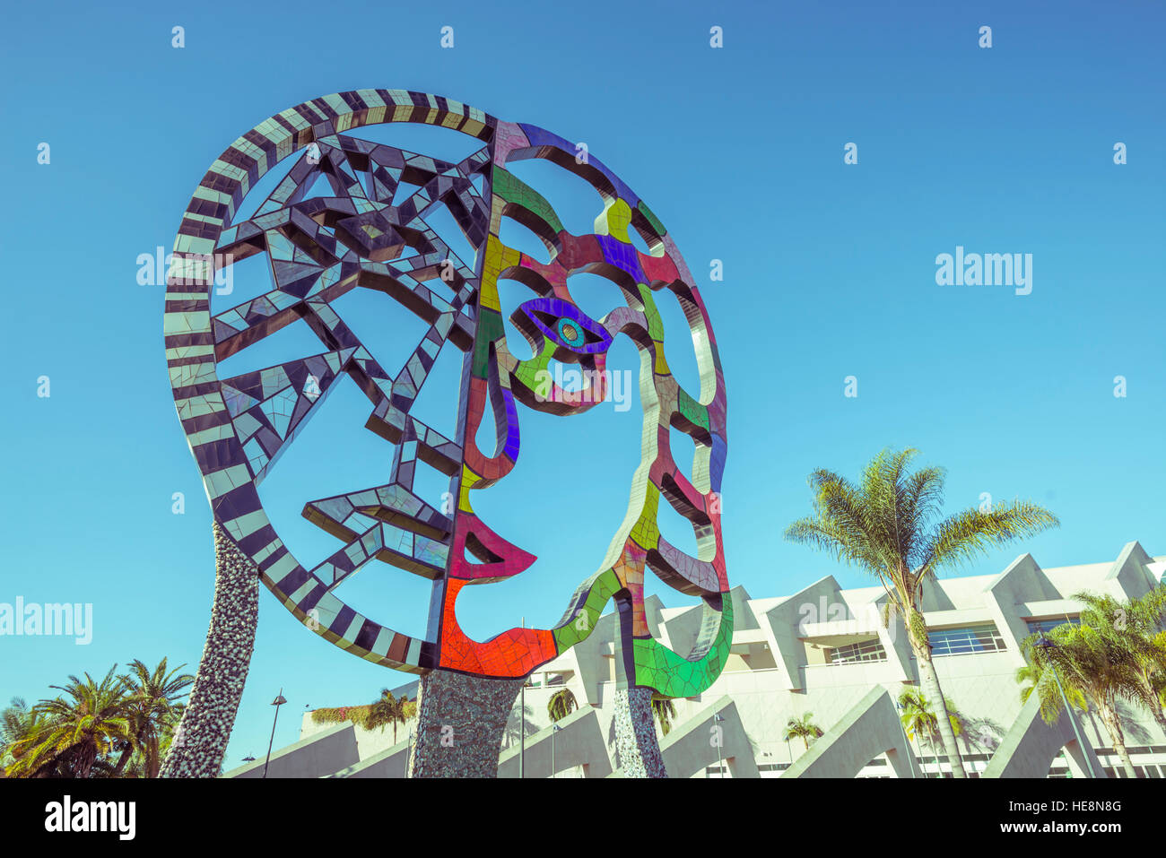 'Coming Together' sculpture by Niki de Saint Phalle. San Diego, California. Stock Photo