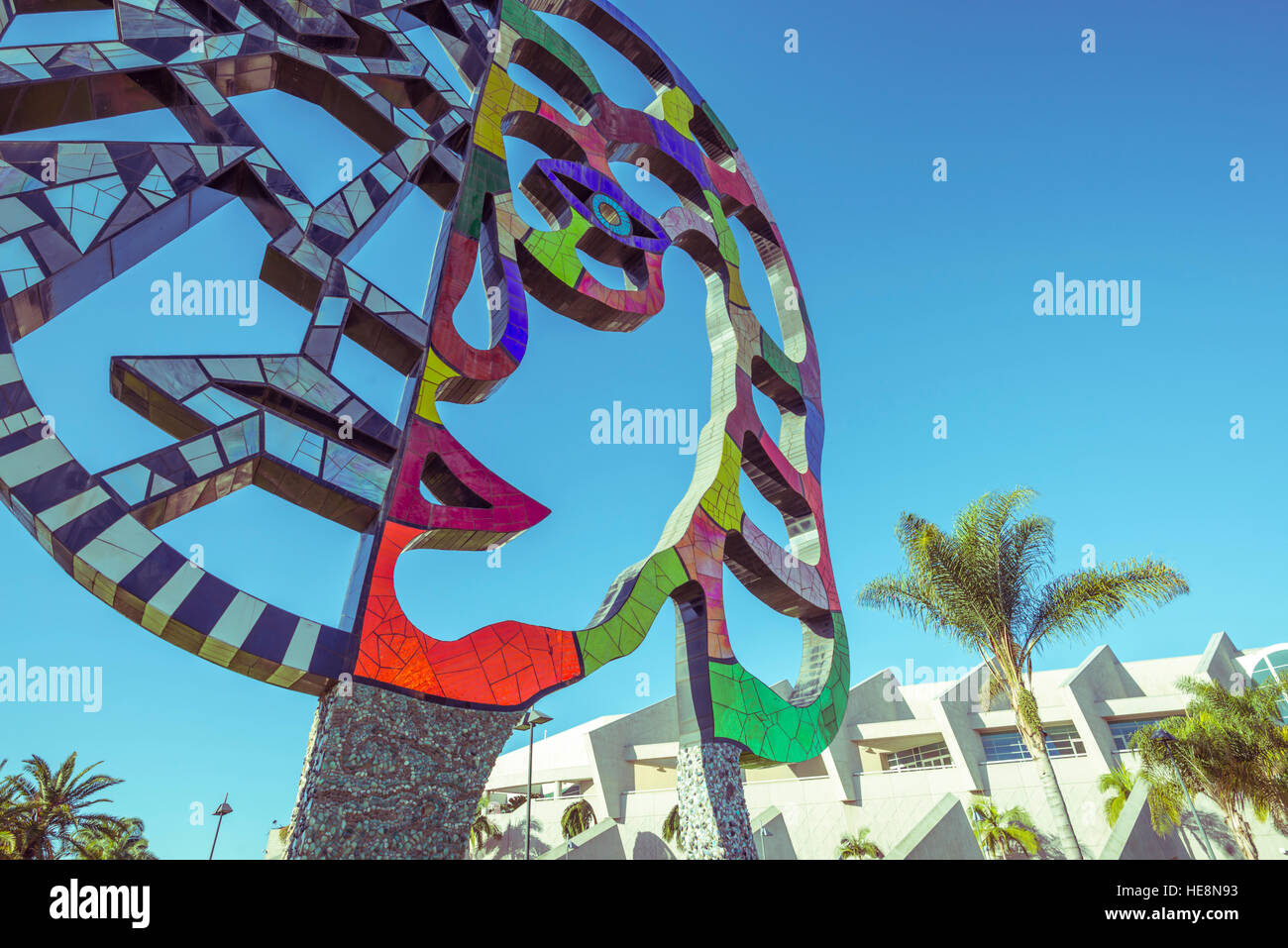 'Coming Together' sculpture by Niki de Saint Phalle. San Diego, California. Stock Photo