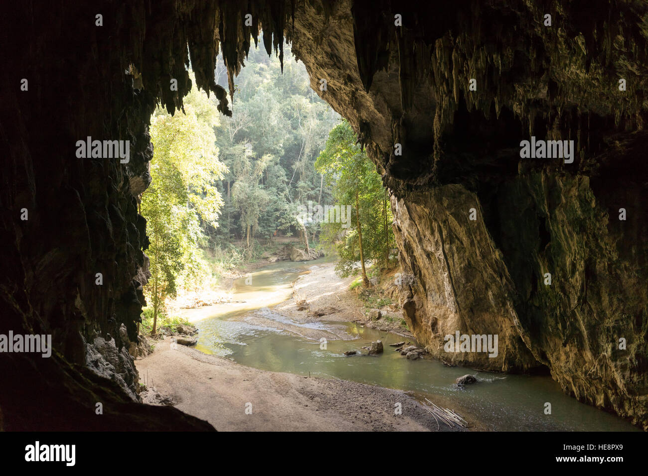 lod cave, mae hong son province, thailand Stock Photo