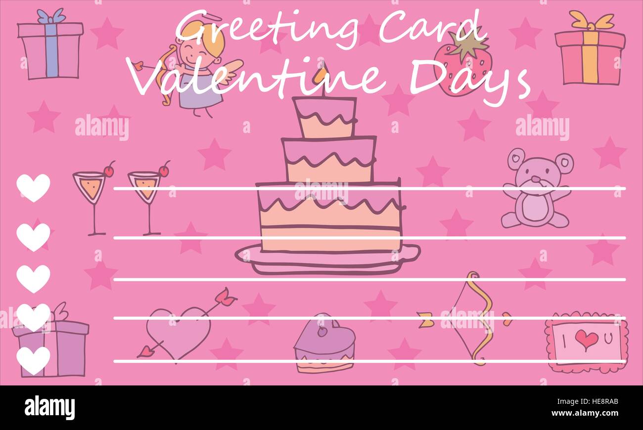 Background card valentine vector art Stock Vector Image & Art - Alamy