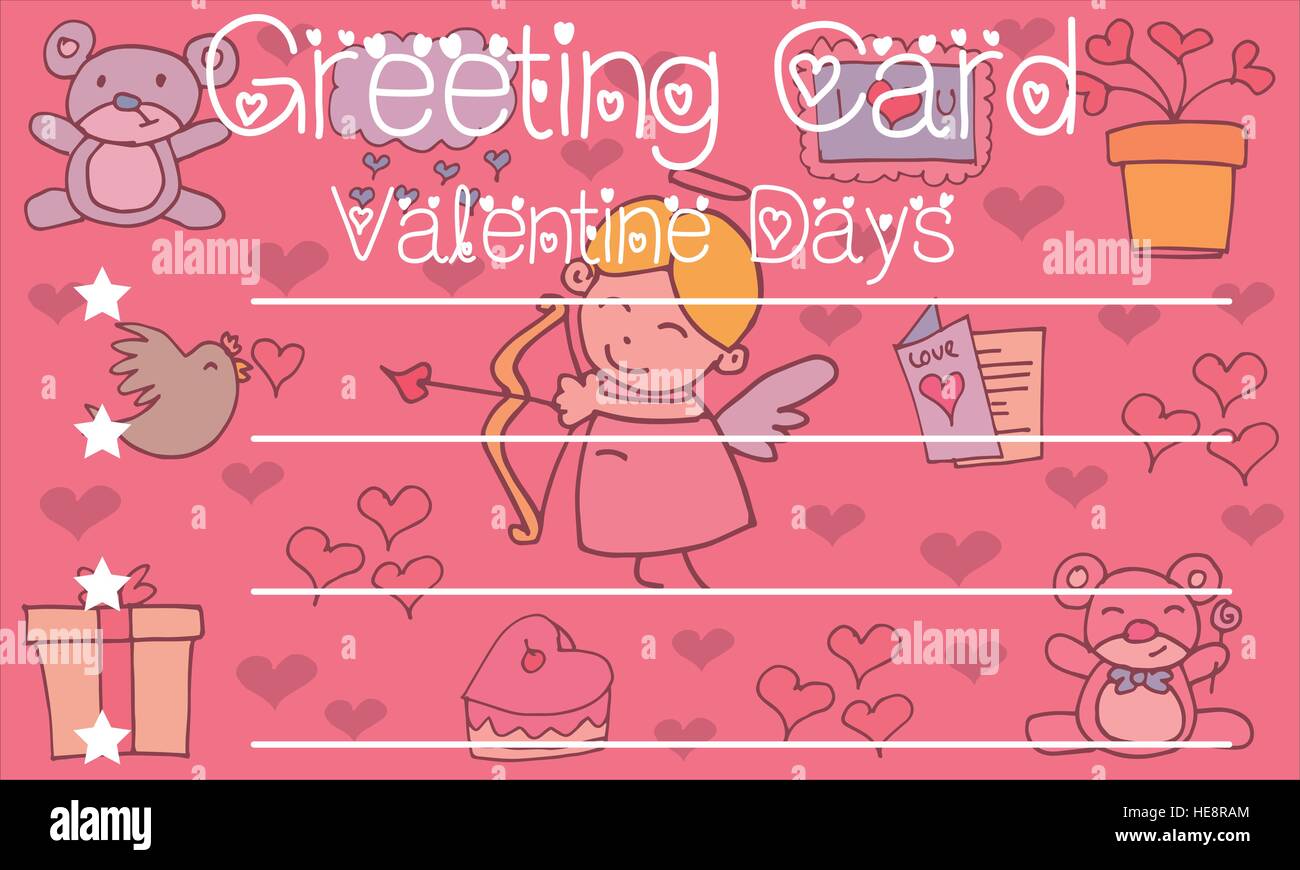 Greeting card valentine background vector Stock Vector Image & Art - Alamy