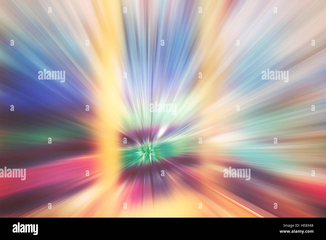 Futuristic motion blurred abstract colorful background or wallpaper. Stock Photo