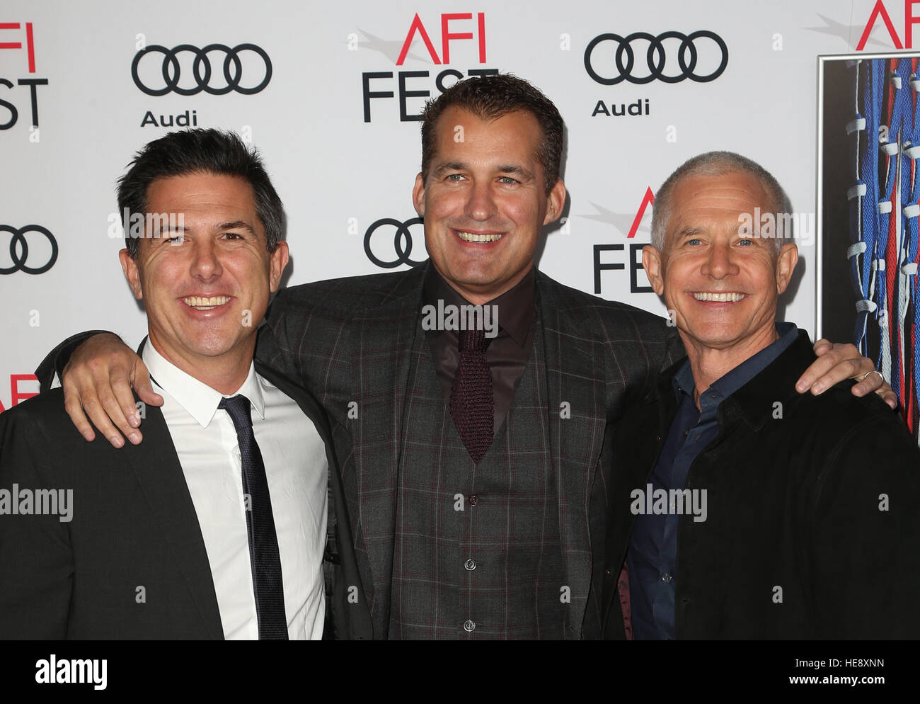 AFI FEST 2016 - Closing Gala - Premiere Of 'Patriot's Day'  Featuring: Dylan Clark, Scott Stuber, Hutch Parker Where: Hollywood, California, United States When: 17 Nov 2016 Stock Photo