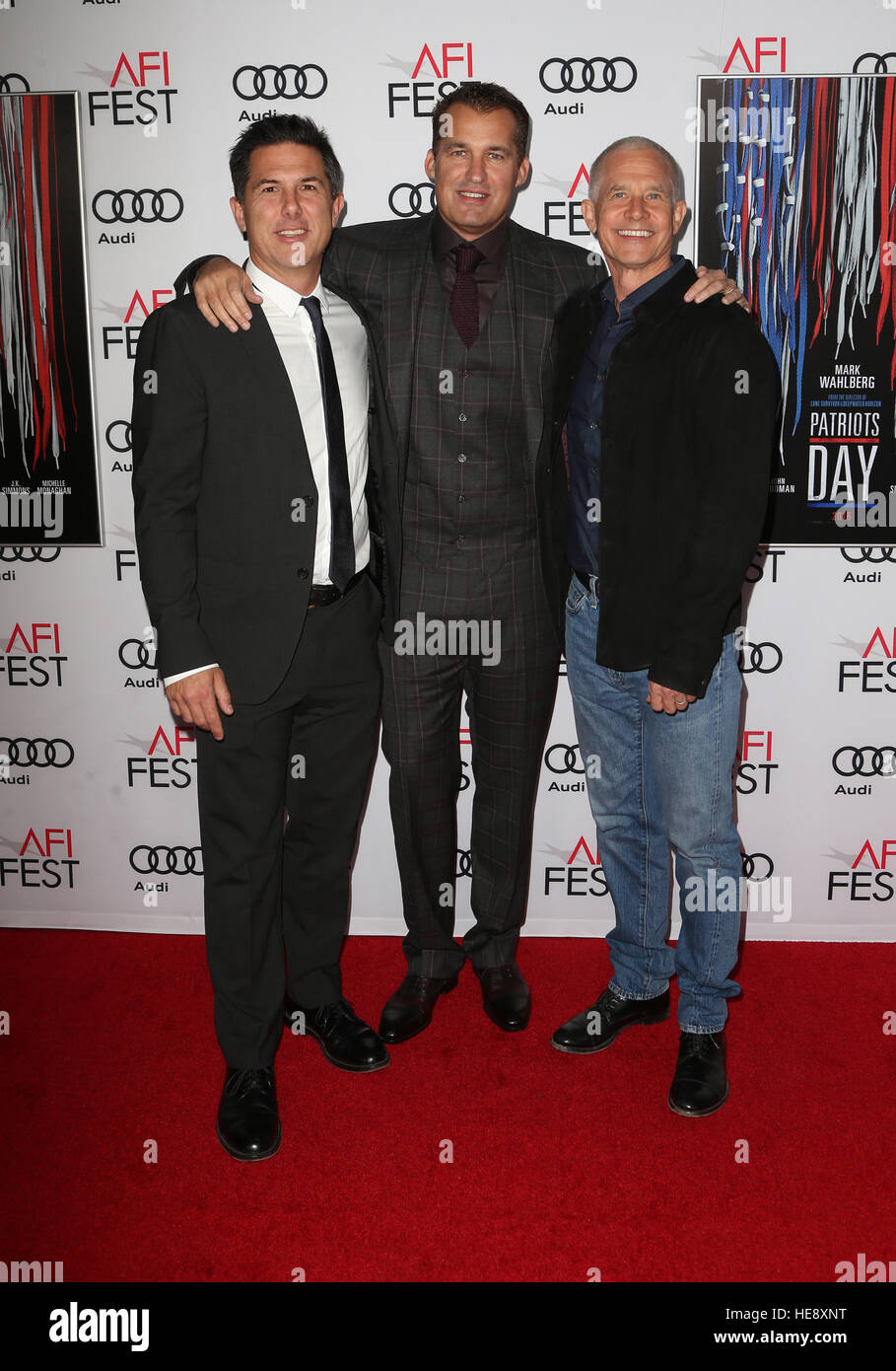 AFI FEST 2016 - Closing Gala - Premiere Of 'Patriot's Day'  Featuring: Dylan Clark, Scott Stuber, Hutch Parker Where: Hollywood, California, United States When: 17 Nov 2016 Stock Photo