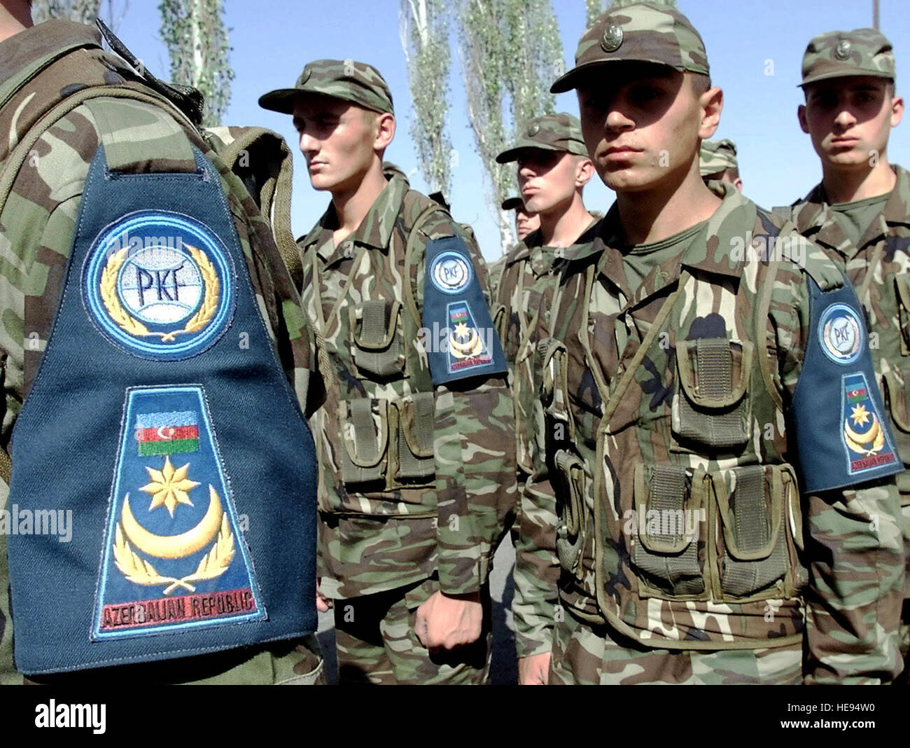 Azerbaijan Army troops participate in CENTRASBAT 2000 opening ...