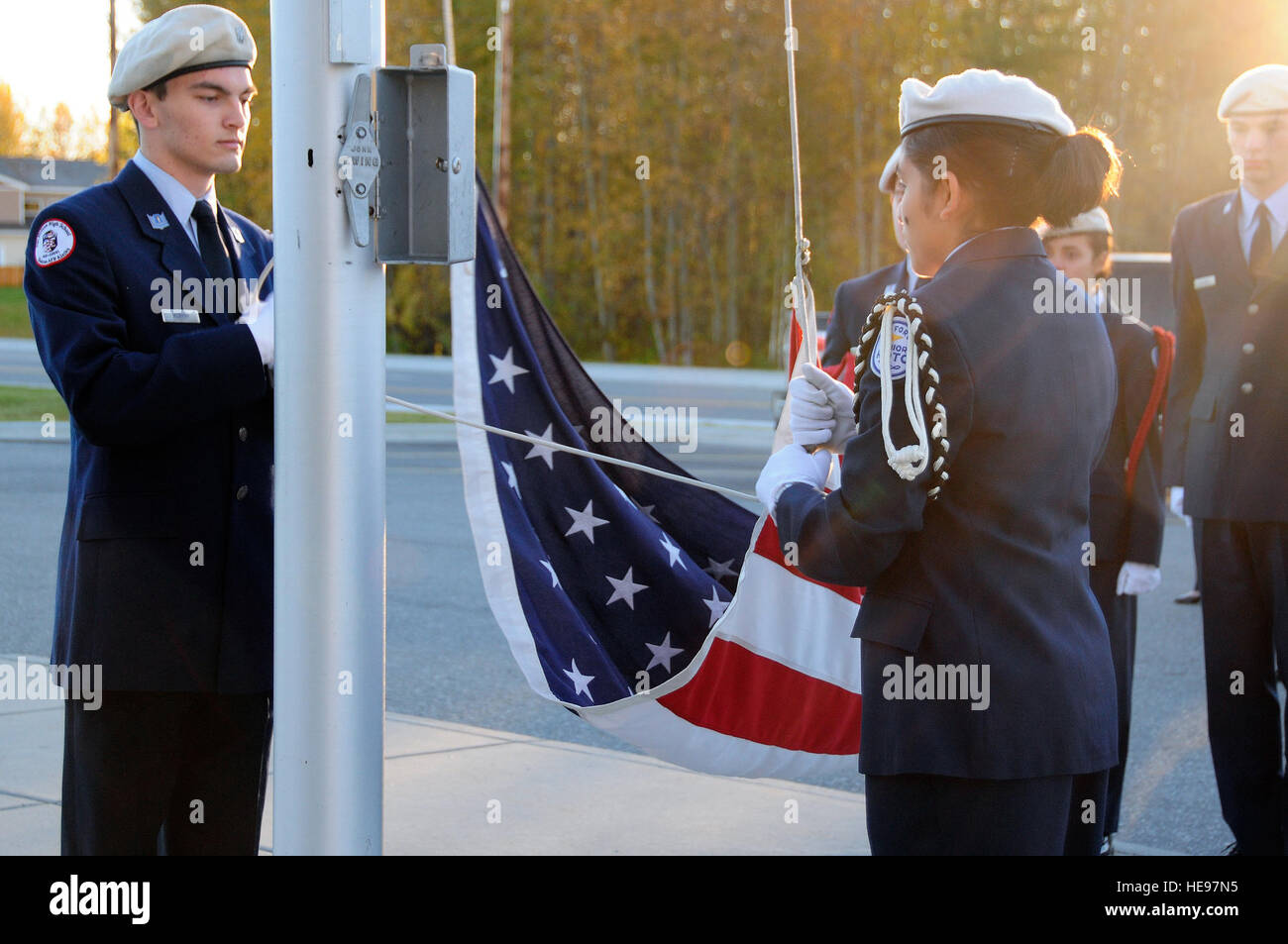 Ben Eielson Junior-Senior High School Air Force Junior ROTC cadets ...