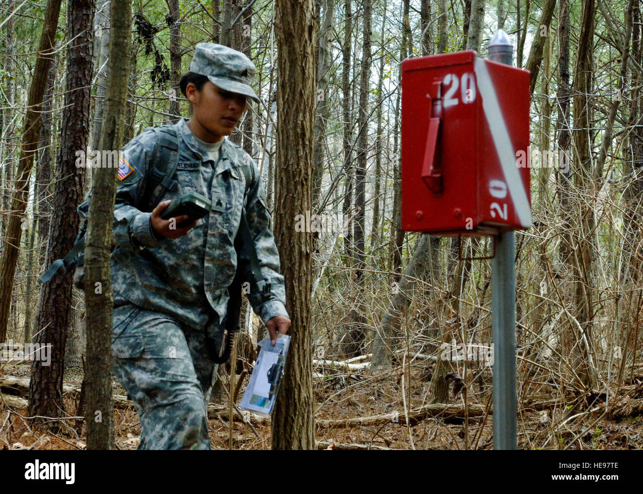U.S. Army Sgt. Claribel Lopez Feliciano, a transportation management