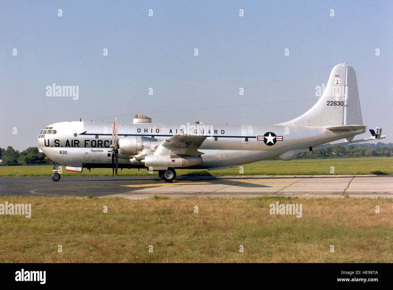 DAYTON, Ohio -- Boeing KC-97L Stratofreighter at the National Museum of the United States Air Force. (U.S. Air Force photo) Stock Photo